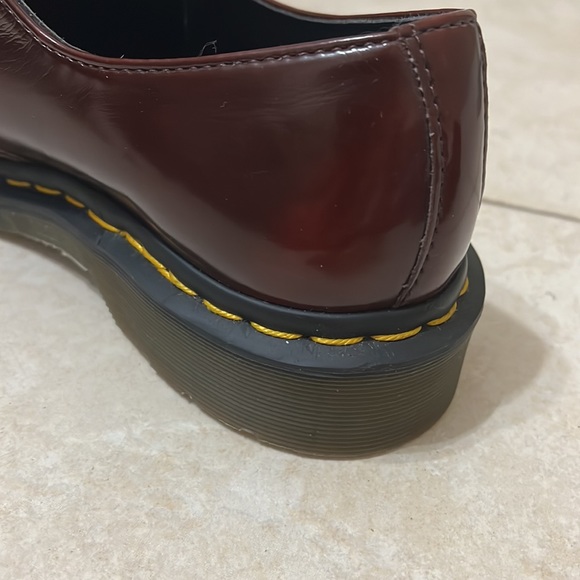 Dr Martens 1461 Cherry Red Smooth Leather Oxford Shoes - Picture 12 of 15